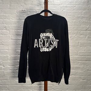 Zadig & Voltaire artist print black sweatshirt